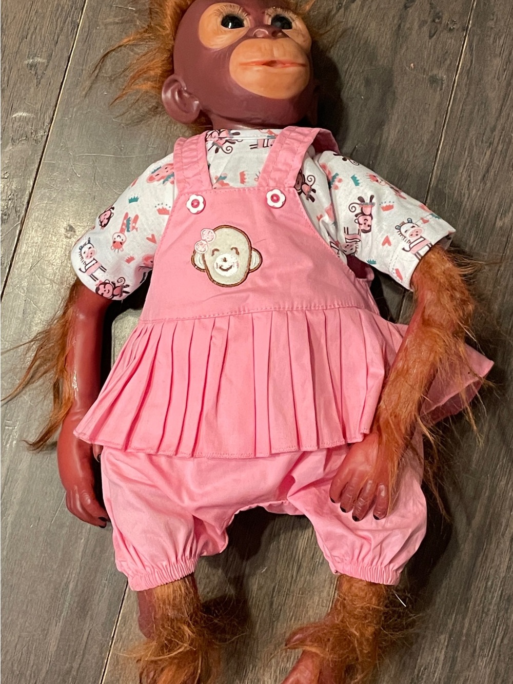 21" Realistic Monkey Reborn Doll, Orangutan Newborn, Poseable Baby Ape No Paci